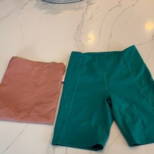 Girlfriend Collective Emerald Bike Shorts